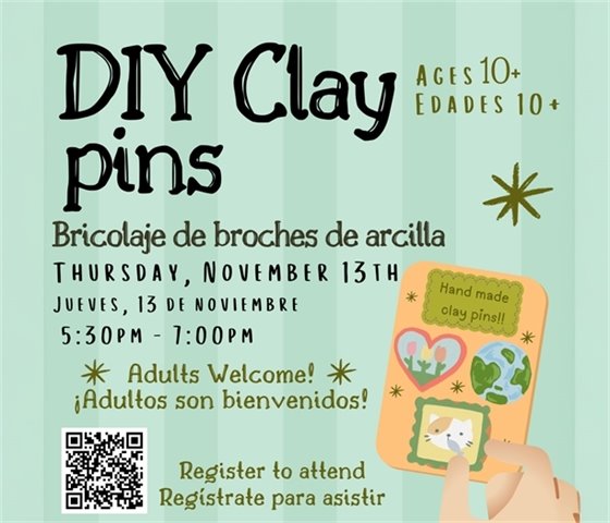 DYI clay pins