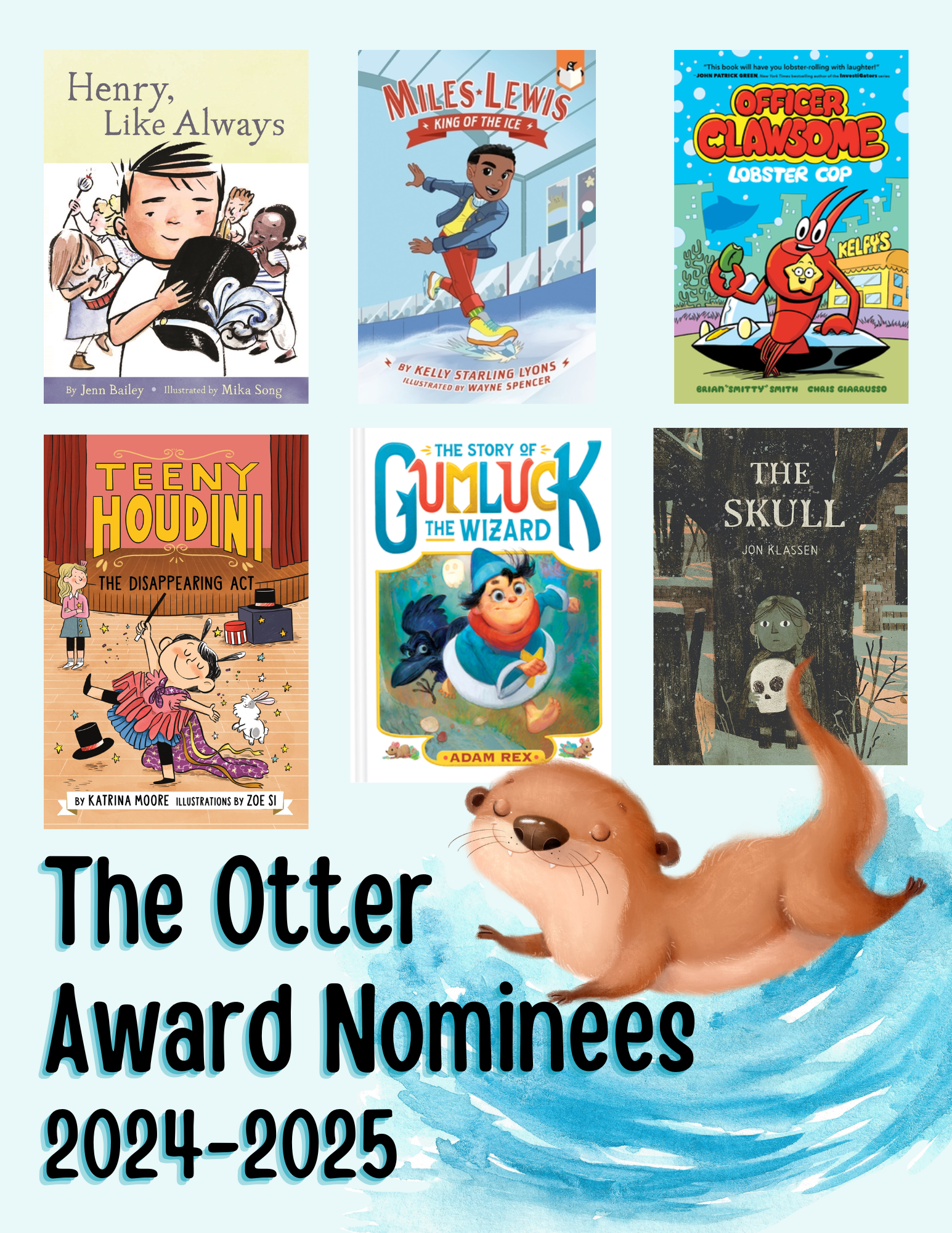 Otter and Sasquatch Award Nominees 2024-2025